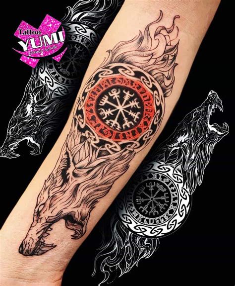 wolf viking tattoo|viking tattoos for men.